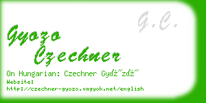 gyozo czechner business card